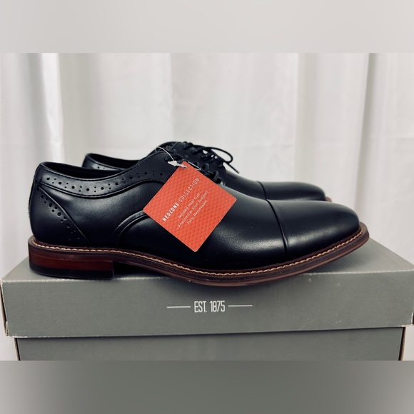 STACY ADAMS Men's, Maddox Black Cap Toe Oxford Redzone Collection  US 7M.   NIB - Picture 11 of 15